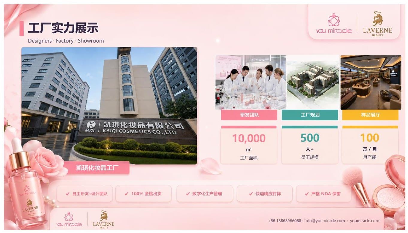 Kaiqi Cosmetics Factory and Certifications