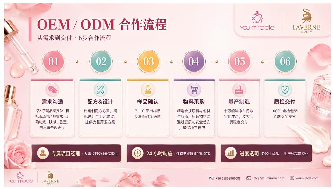 Six-step OEM/ODM cooperation flow