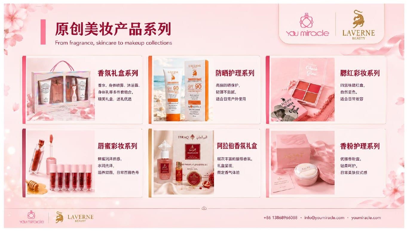 Product lines from fragrance to makeup